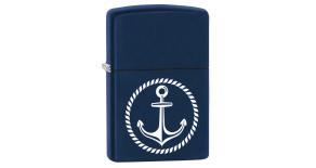 Зажигалка ZIPPO с покрытием Navy Matte, латунь/сталь, синяя, матовая, 36x12x56 мм