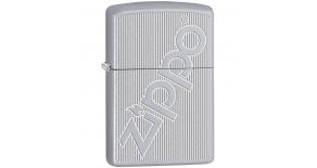 Зажигалка ZIPPO с покрытием Satin Chrome, латунь/сталь, серебристая, матовая, 36x12x56 мм