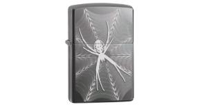 Зажигалка ZIPPO Classic с покрытием Black Ice®, латунь/сталь, чёрная, глянцевая, 36x12x56 мм