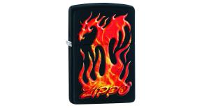 Зажигалка ZIPPO Classic с покрытием Black Matte, латунь/сталь, чёрная, матовая, 36x12x56 мм