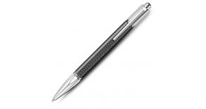 Ручка шариковая Carandache Varius Carbon 3000 SP (4480.017) латунь углеволокно посеребрение с родиев