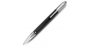 Ручка шариковая Carandache Varius Rubracer SP (4480.085) латунь каучук посеребрение с родиенвым напы