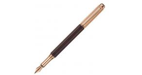Ручка перьевая Carandache Varius Ebony (4490.132) F золото 18K покрытое позолотой розовой подар.кор.