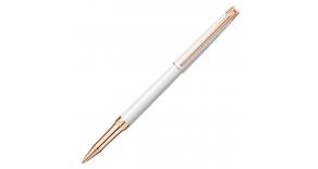Ручка роллер Carandache Leman Slim (4771.001) White PL Rosegold F подар.кор.