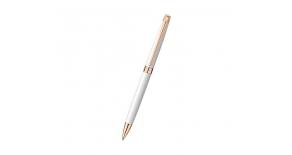 Ручка шариковая Carandache Leman Slim (4781.001) White PL Rosegold подар.кор.