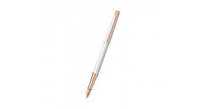 Ручка перьевая Carandache Leman Slim (4791.991) White PL Rosegold F золото 18K с родиевым покрытием