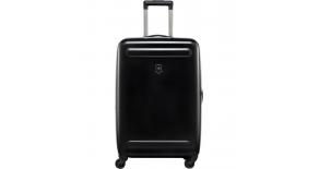 601382  Чемодан VICTORINOX Etherius, чёрный, поликарбонат Bayer, 45x30x67 см, 65 л