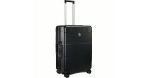 602105  Чемодан VICTORINOX Lexicon, чёрный, 100% поликарбонат, 45x28x68 см, 73 л