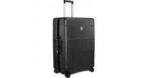 602107  Чемодан VICTORINOX Lexicon, чёрный, 100% поликарбонат, 50x31x75 см, 105 л