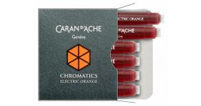 Картридж Carandache CHROMATICS Electric Orange (8021.052) для перьевых ручек (упак.:6шт)