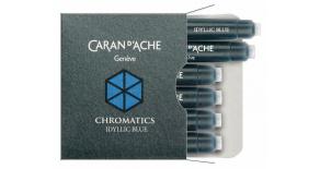 Картридж Carandache CHROMATICS Iddyllic Blue (8021.140) для перьевых ручек (упак.:6шт)