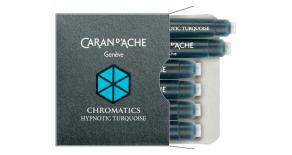 Картридж Carandache CHROMATICS Hypnotic Turquoise (8021.191) для перьевых ручек (упак.:6шт)