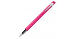 Ручка перьевая Carandache Office 849 Fluo (843.090) Purple fluo B сталь нержавеющая подар.кор.