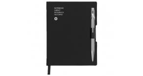 Записная книжка Carandache Office (8491.402) черный A5 192стр. в линейку в компл.:ручка шариковая 84