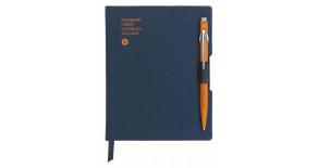 Записная книжка Carandache Office (8491.454) синий A6 192стр. в линейку в компл.:ручка шариковая 849