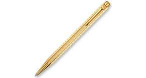 Ручка шариковая Carandache Ecridor Chevron gilded (898.208) латунь позолота