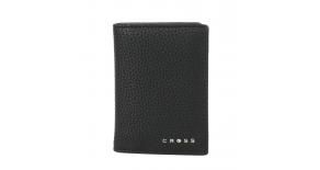 Визитница Cross Nueva Management Black, кожа наппа, фактурная, чёрный, 10,5 х 7,5 х 2 см