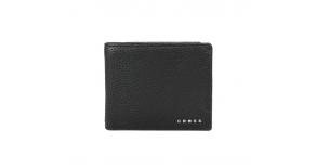Кошелёк Cross Nueva Management Black, кожа наппа, фактурная, чёрный, 11 х 9 х 1,5 см