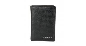 Визитница Cross RTC Black, кожа наппа, тисненая, чёрный, 10,5 х 7,5 х 2 см