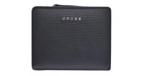 Кошелёк Cross RTC, кожа наппа тиснёная, цвет черный, 11,2 x 9,4 x 2 см