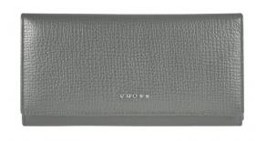 Кошелёк Cross RTC, кожа наппа тиснёная, цвет серый, 20 x 11 x 2,5 см