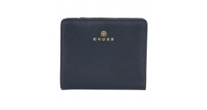 Кошелёк Cross Monaco Navy, кожа наппа, гладкая, цвет тёмно-синий, 11 x 9 x 2,5 см