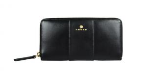 Кошелёк Cross Kelly Wall Black, кожа наппа, гладкая, цвет чёрный, 19,5 x 10,2 x 2 см
