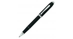 Ручка-роллер Cross Century II Black lacquer, черный лак с отделкой родием