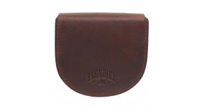 Монетница KLONDIKE Dawson, натуральная кожа в коричневом цвете, 8,5 х 2 х 7,5 см KD1123-03