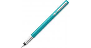 Ручка перьевая Parker Vector Standard F01 (2025460) зеленый/голубой F подар.кор