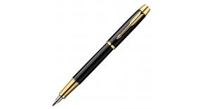 Перьевая ручка Parker IM Metal, F221, цвет: Black GT, перо: M S0856190