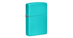 Зажигалка Classic Flat Turquoise ZIPPO, размеры изделия 3,81 х 1,27 x 5,72 cм
