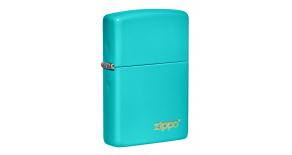 Зажигалка Classic Flat Turquoise ZIPPO, размеры изделия 3,81 х 1,27 x 5,72 cм